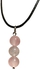 Sherif Gemstones Natural Rose Quartz Stone Healing Handmade Pendant Necklace Unisex