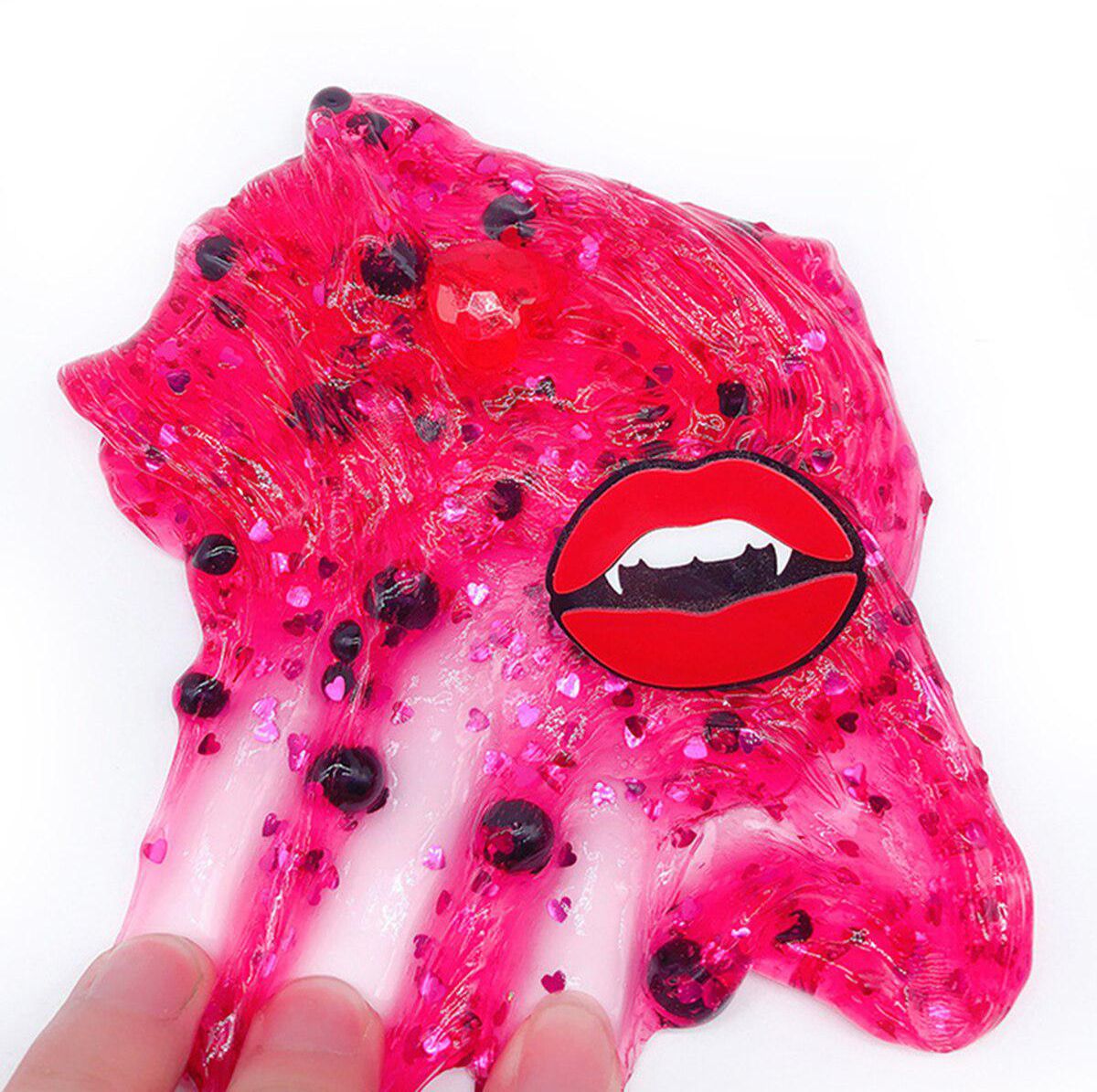 Vampire Lips Red Crystal Mud Thai Plasticine Toy