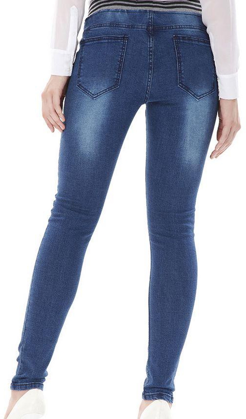 Elastic High waist jeans pant for women 28EU(C9518)
