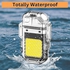 Electric Lighter Transparent Double Arc Multifunctional USB Type C Rechargeable Waterproof Windproof Dustproof Lighter with LED Light for Camping Outdoor Survival Tool (Black)