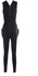 Stylish Plunging Neck Sleeveless Zipper and Pocket Design Women's Black Jumpsuit