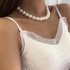 Pearl necklace female Baroque temperament imitation pearl string necklace fashion large pearl necklace