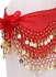 Belly Dance Hand- Stitched Velvet Wrap Belt Skirt Dress For Girls, 8+ Years One Size