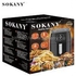Sokany Healthy Digital Screen Air Fryer - 5 L 1400 W Sk-8018