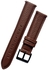 حزام ساعة بديل من الجلد مقاس 20 ملم متوافق مع Oraimo OSW16 - ساعة ذكية - بني داكن
