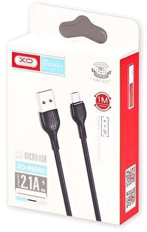 Quick Charger Cable - XO NB200 - USB Micro - 1000mm Long- Black