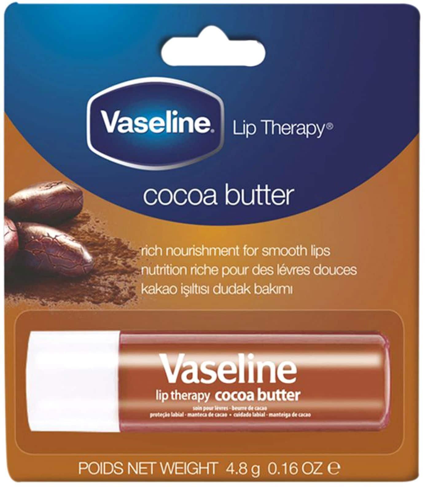 Vaseline Lip Therapy Cocoa Butter Balm Stick Brown 4.8g