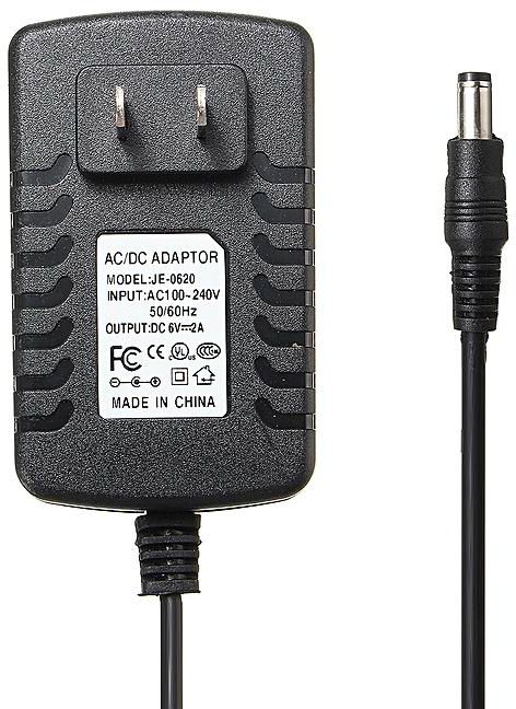 Generic AC 110V-240V To DC 6V 2A 12W Power Supply Charger Converter Adapter 5.5mmx2.1mm Plug In US