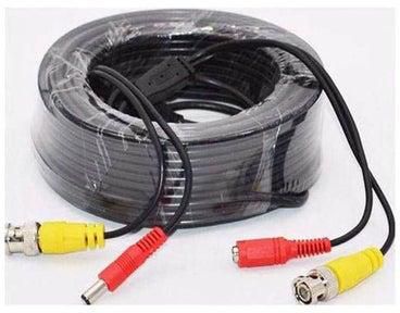 Video Power Cable For Cctv Security Camera Hd With Bnc Connector Black