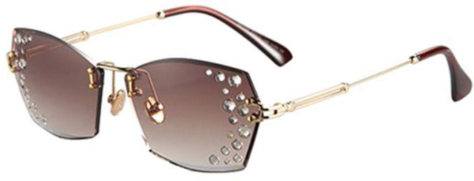 Women's UV Protected Rectangular Sunglasses S31256 C101