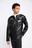 Defacto Slim Fit Stand Collar Faux Leather Jacket