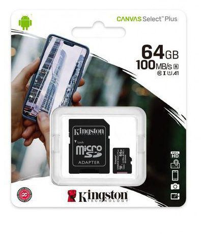 Kingston 64GB Canvas Select Plus MicroSD Card