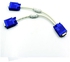 Cable Matters VGA Monitor Y Splitter 1 Foot - White/Blue