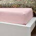 ULLVIDE Fitted sheet - light pink 80x200 cm