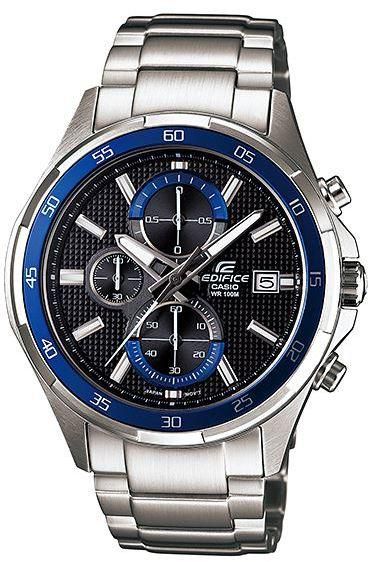 Casio Edifice Men's Dark Blue Dial Stainless Steel Band Watch [EFR-531D-1A2VU]