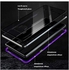 Galaxy Note 9 Case,Ultra Slim Hybrid Aluminum Metal Bumper Frame With Tempered Glass Back 2 In 1 Magnetic Adsorption Case Cover For Samsung Galaxy Note 9 (Black)
