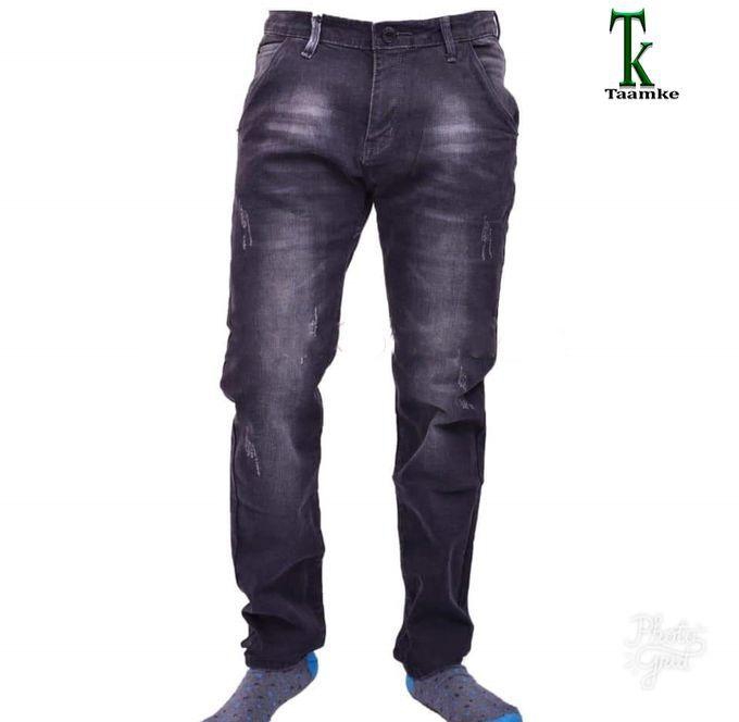Fashion Fashionable Jeans Trousers-slim Fit-BLACK
