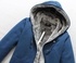 Blue Color Casual Men's Sweater Thick Velvet Men's Warm Jacket