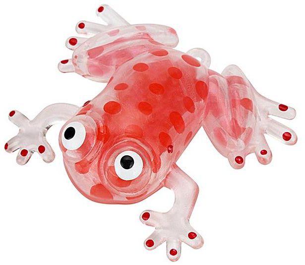 1x Flashing Squishy Frogs with Beads 