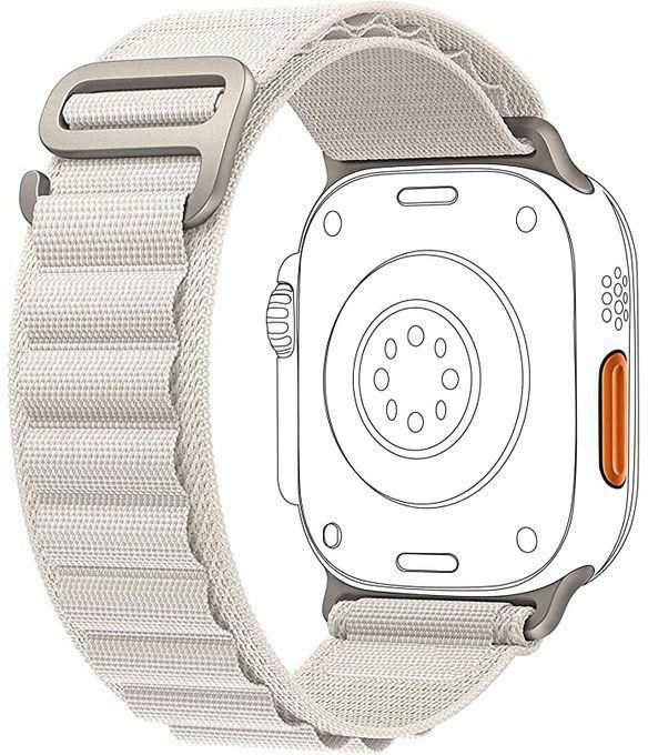 Alpine Loop Chain Off-White Strap Compatible For Watch Band Ultra 49mm 45mm 44mm