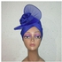 Ladies Turban Cap With Fascinator - BLUE 2