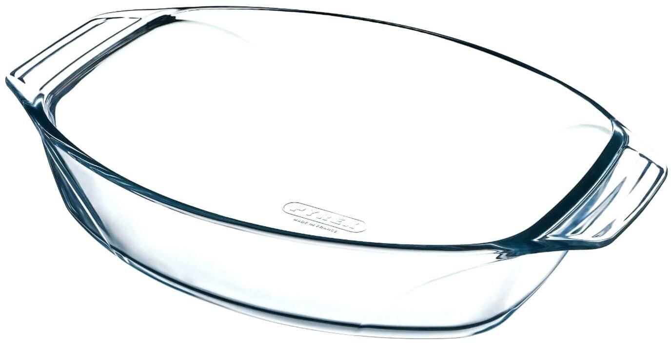 Pyrex Optimum Oval Roaster With Handle - 35 Cm - Clear