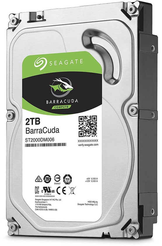 Seagate BarraCuda 2TB Internal Sata 6Gb/s 64MB 3.5" Desktop Hard Drive -ST2000DM006