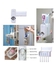 Generic Toothpaste Dispenser And Holder Set - White
