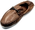 Levent Genuine Leather Slip On Shoes For Men - Brown