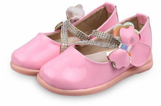 babyshoora Classic shiny shoes for girls .