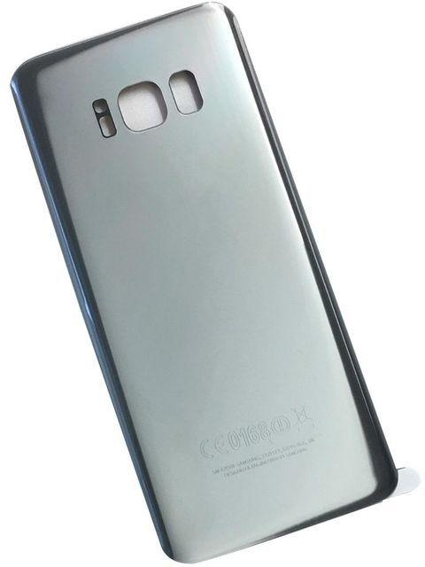 Camera Lens Battery Door Back Glass Cover For Samsung-Silver