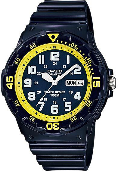 Casio Men's Blue Dial Resin Band Watch - MRW-200HC-2BV