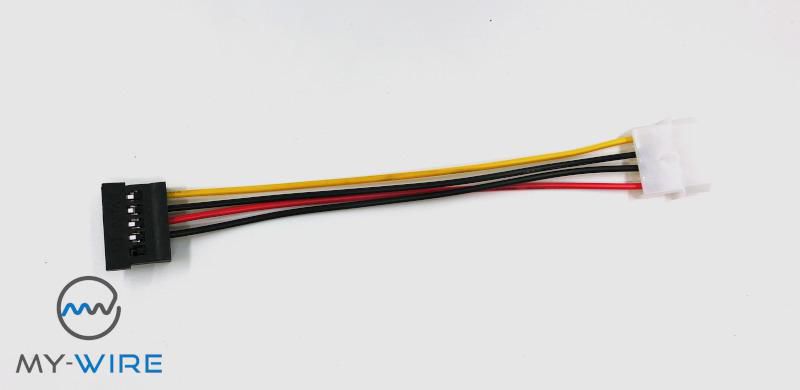 4pin Molex to 15pin SATA Connector Drive Power Cable Converter