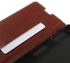 حافظة جلدية بتصميم لون متباين بستاند مع واقي شاشة من اوزون لهواتف سوني اكسبيريا زي 3 D6603 D6643 D6653 D6616 - ازرق