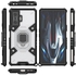For Xiaomi Redmi K50 Gaming Edition , Space Capsule Pattern Case Cover - With Ring Holder Kickstand And Short Lanyard - Transparent / Black