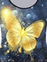 Plus Size Long Sleeve Glitter Butterfly Print T-shirt - 5x | Us 30-32