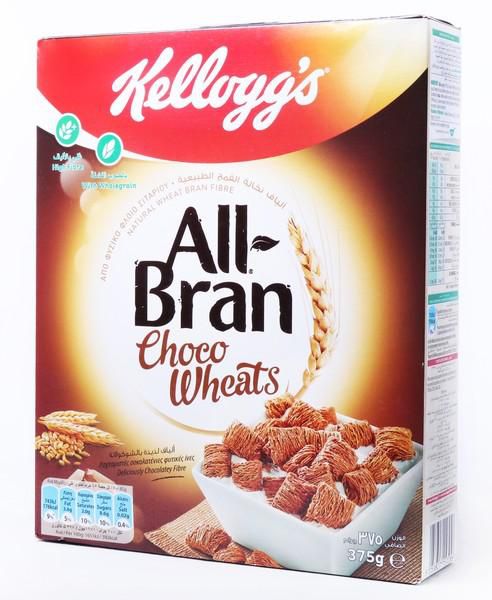 Kelloggs All Bran Chocolate Wheats 375 g