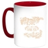 Thank You Printed Coffee Mug Red/White 11ounce