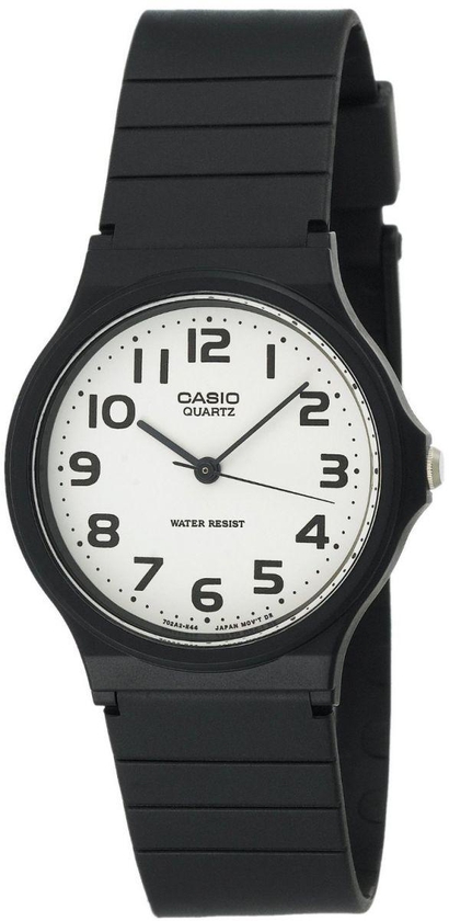 Casio Men's MQ24-7B2 Analog Black Resin Strap Watch