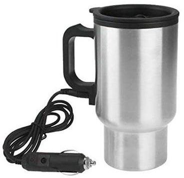 Car Design Car Mug Dc 12 Volt Drinking Coffee Bottles Milk Warmer Water Heater Silver
