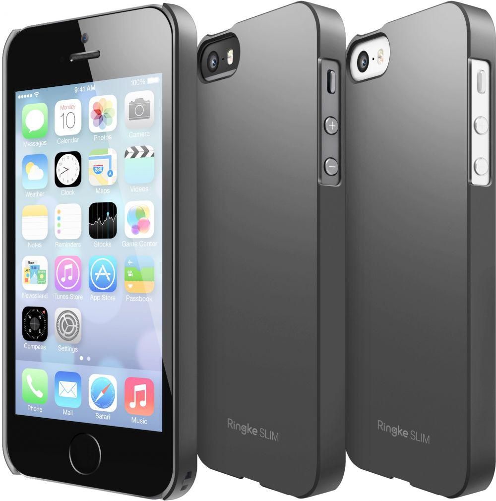 Rearth Ringke Slim Better Grip Premium Hard Case Cover for iPhone  5  SF Coat - Gray