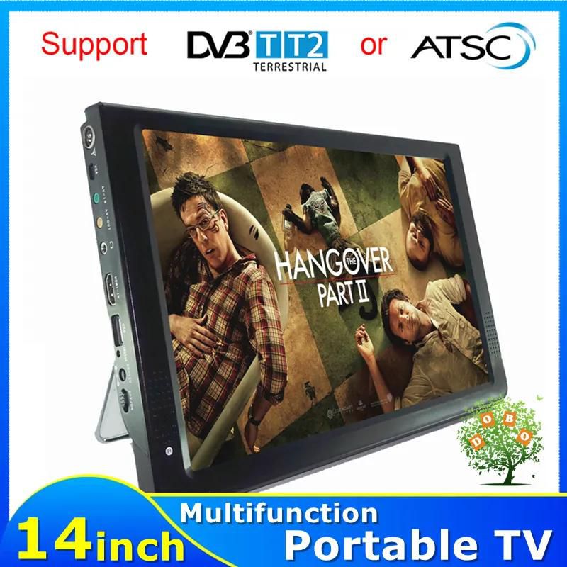 LEADSTAR D14 14 Inch HD Portable TV DVB-T2 ATSC Digital Ana Mini Small Car Player MP4 AC3 HD Monitor