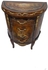 4 Drawers Continental Bedside Table Inlaid With Wrought Copper