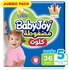Babyjoy Culotte Pants Diaper Size 5 Junior 12-18kg Jumbo Pack White 36 Diapers