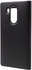 Huawei Ascend Mate8 - Window View Flip Litchi Leather Cover - Black