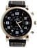Miyoko MQ-4303 Leather Watch - Black
