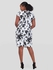 Immaculate Chic Pencil Dress - Black / White Floral