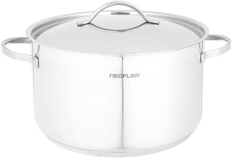 Get Neoflam Stainless Steel Pot, 24 cm - Silver with best offers | Raneen.com
