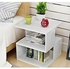 Home2Go Wooden Bed Side Table - White