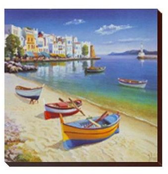 Decorative Wall Painting With Frame Multicolour 24x24cm